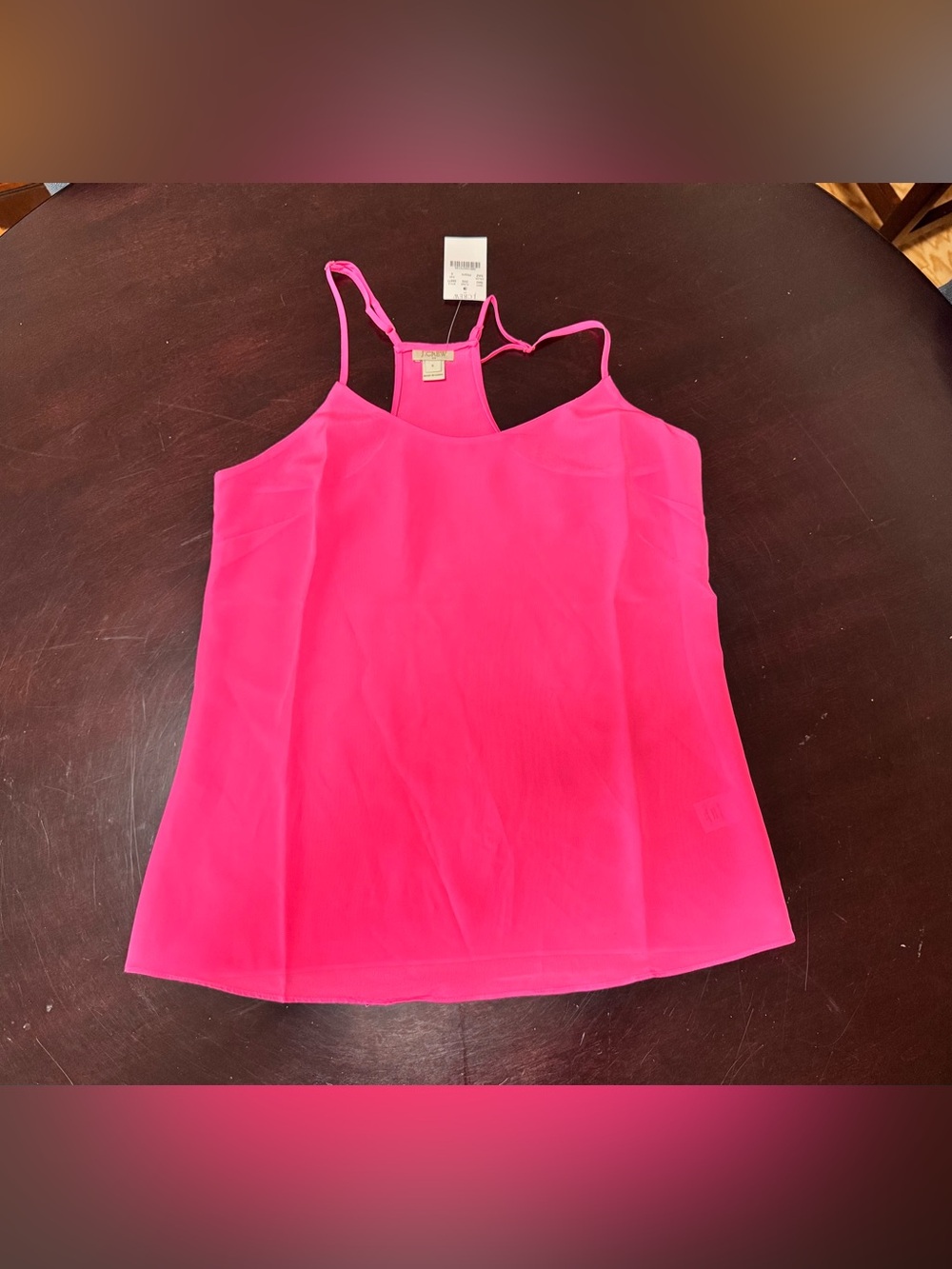 J.Crew Bright Pink Racerback Cami Top